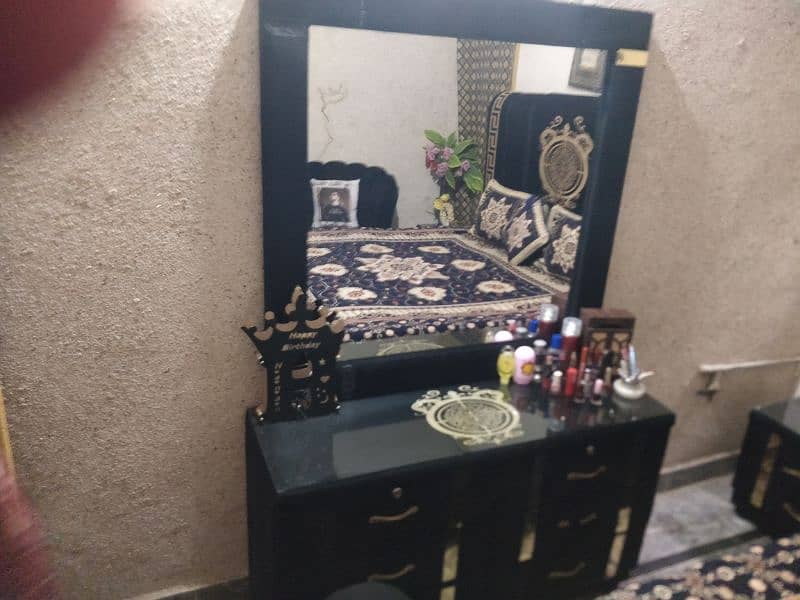 Double Bed Set for Sale  - Dressing Table - Coffee Chairs 2