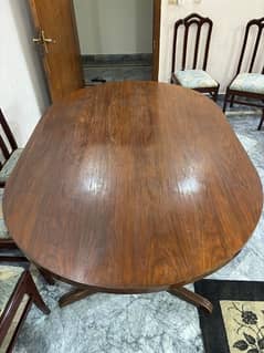 table for 8 chairs (negotiable)
