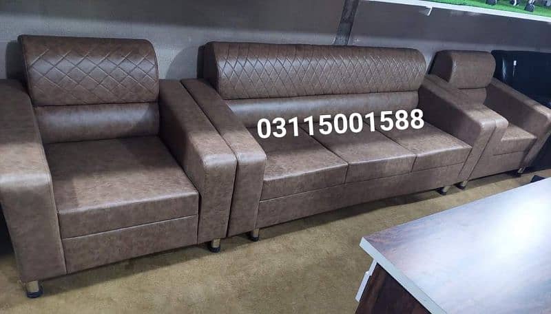 Five Seater Sofa set | Leather Sofa | Home Office Sofa | 4