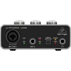 Behringer U-PHORIA UM2 2×2 USB Audio Interface 0