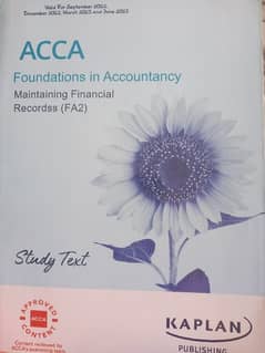 Acca FA2 Maintaining financial records study text. 0