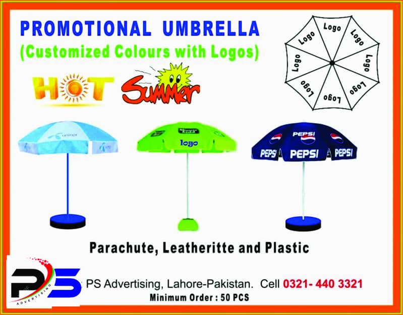 Promotional Road Umbrella for Publicity/ Advertising Customized logo 1