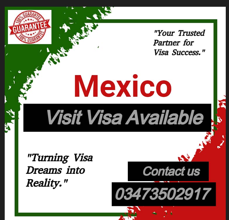 Barzil , Maxico , Colombia , Visit Visa Available 1