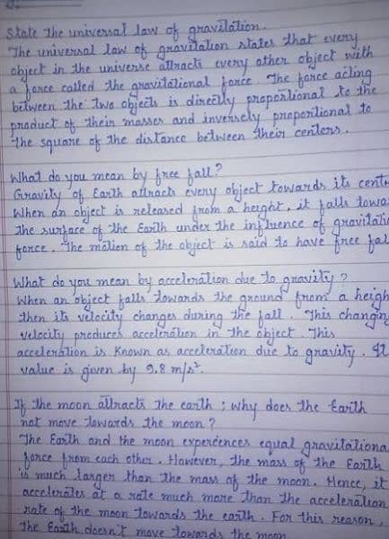 handwriting assignments work 0