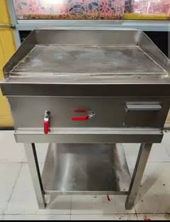 hotplate new fryer and working table stainless steel