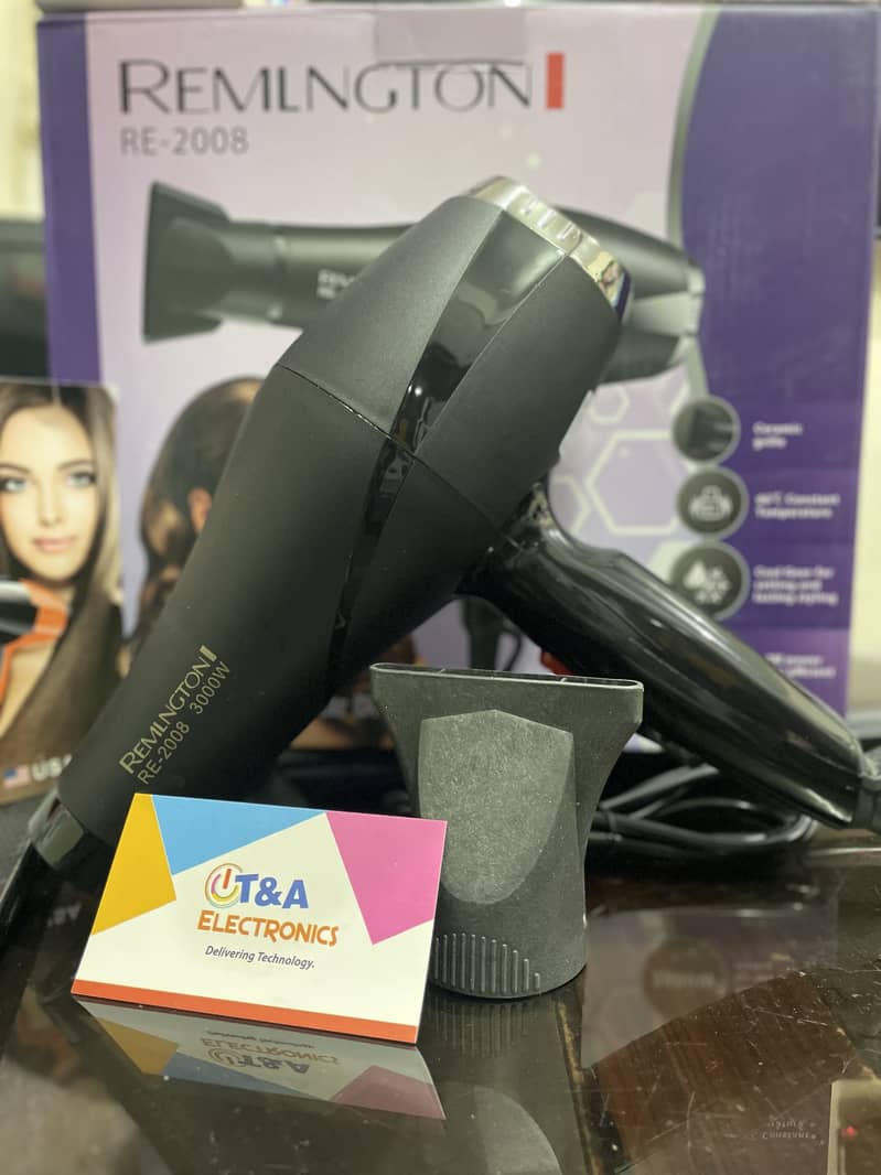 Hair Dryer Remington 3000 watts intensive heating 03334804778 1