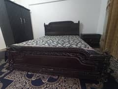 king size double bed with metres original wood used