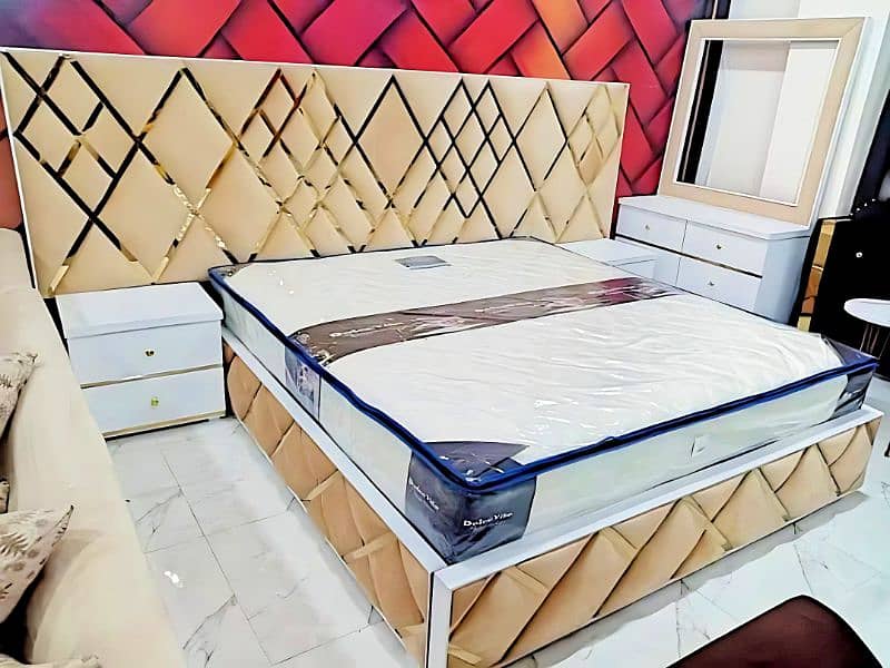 Bed Dressing and Two Side Table good quality low price 12