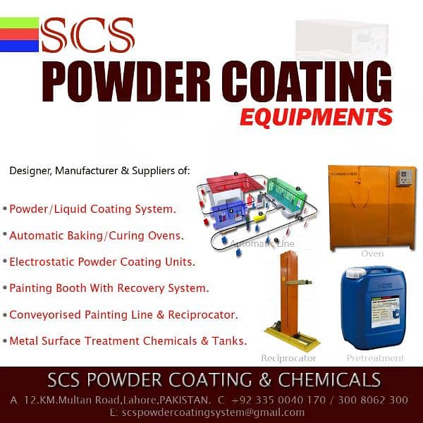 "INDUSTRIAL POWDER COATING EQUIPMENTS| UNIT |OVENS |PLANT |CHEMICAL 2