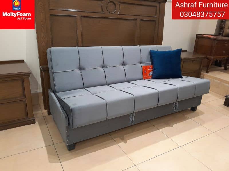 Molty| Sofa Combed|Chair set |Stool| L Shape |Sofa|Double Sofa Cum bed 8