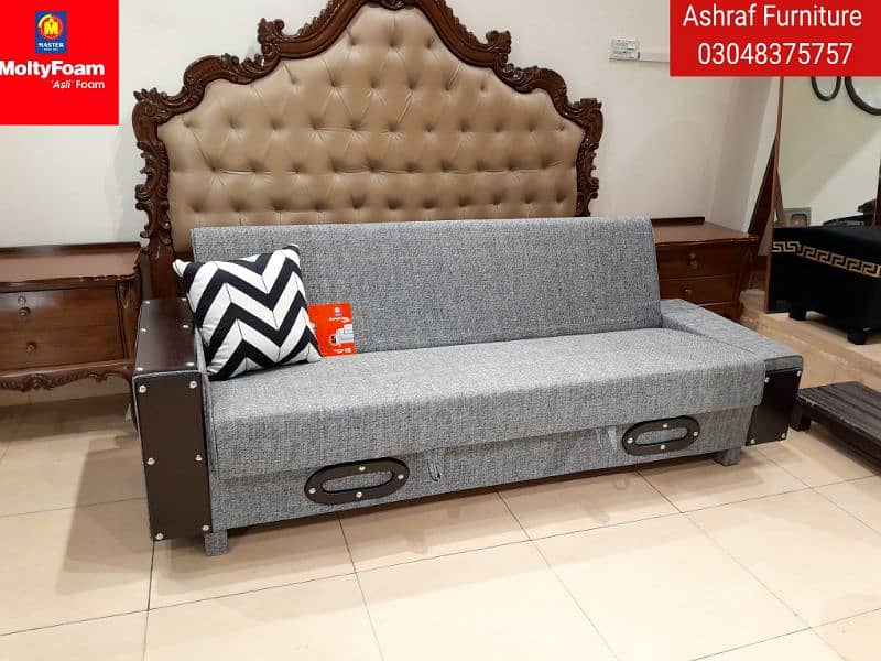 Molty| Sofa Combed|Chair set |Stool| L Shape |Sofa|Double Sofa Cum bed 12