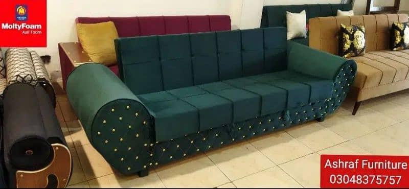 Molty| Sofa Combed|Chair set |Stool| L Shape |Sofa|Double Sofa Cum bed 11