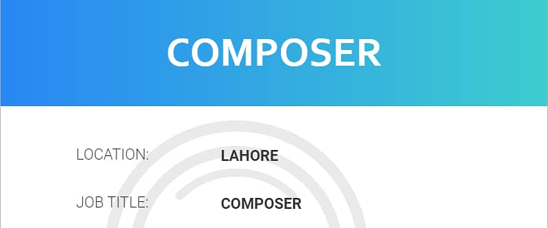 Composer and Designer 0