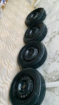 4 nut used 15 inch tyer and rims for sell in good condition 0