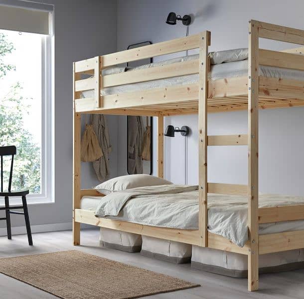 IKEA MYDAL BUNK BED ORIGINAL • PURE WOOD 0