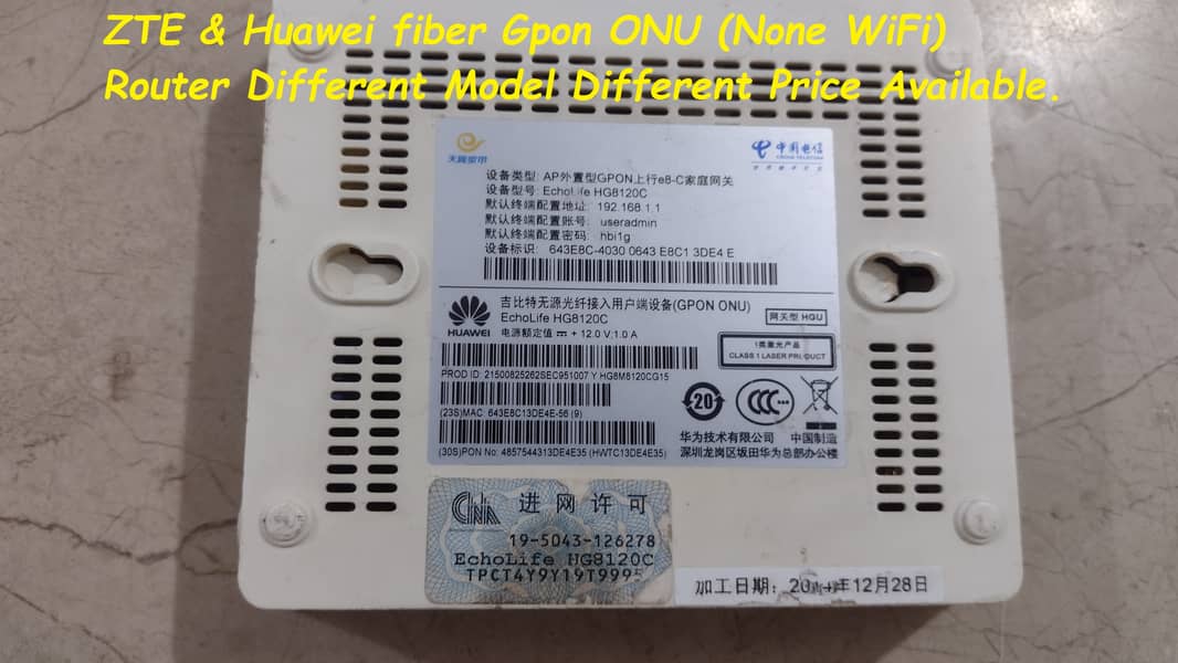 huawei zte gpon 3