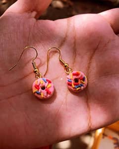 beautiful spring clay earrings