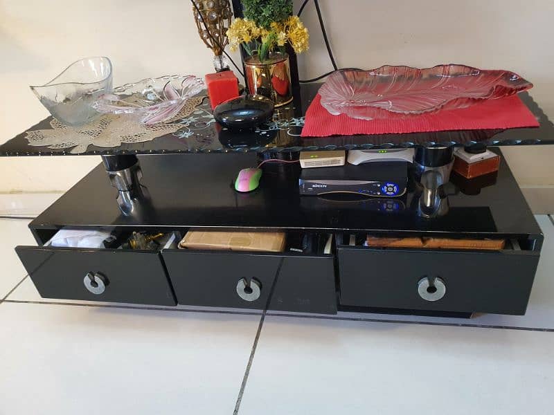 TV Trolley table with drawers 2
