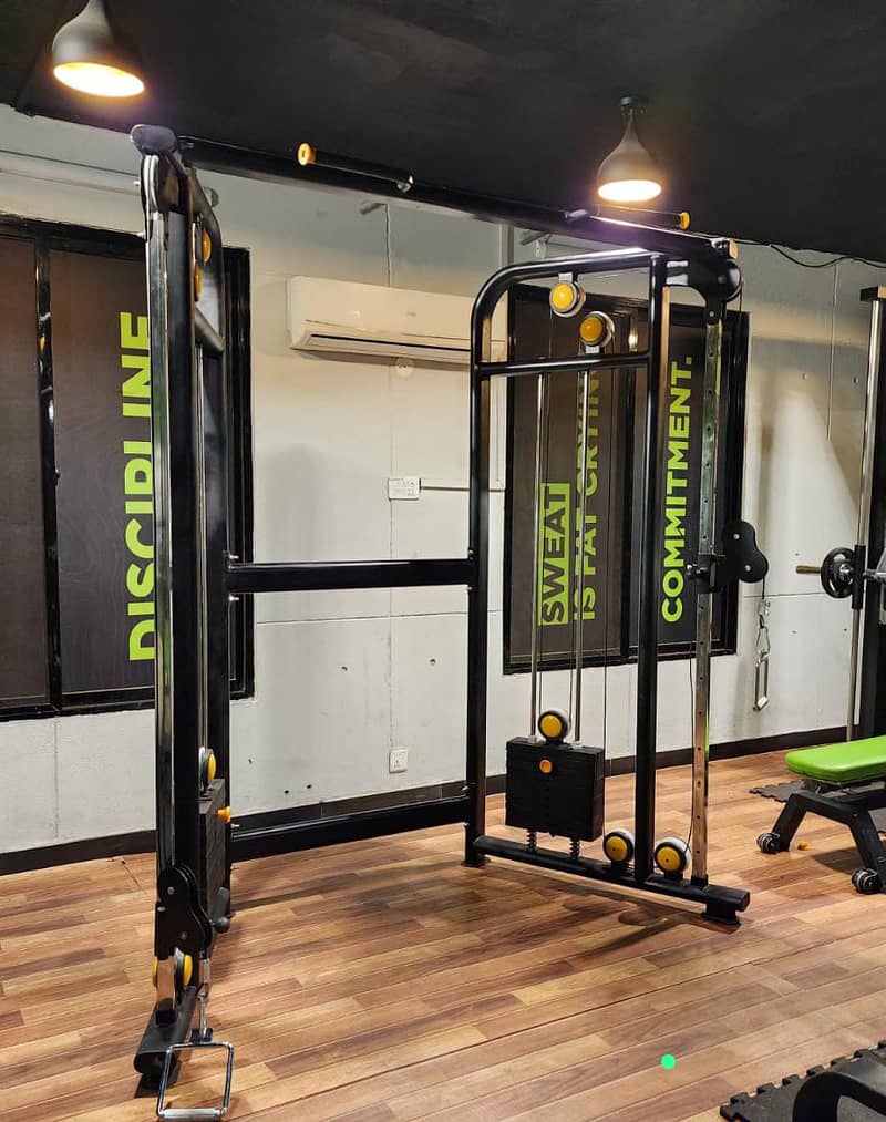 Four station|Functional trainer|Squate machine|Cable crossover|Gym 6