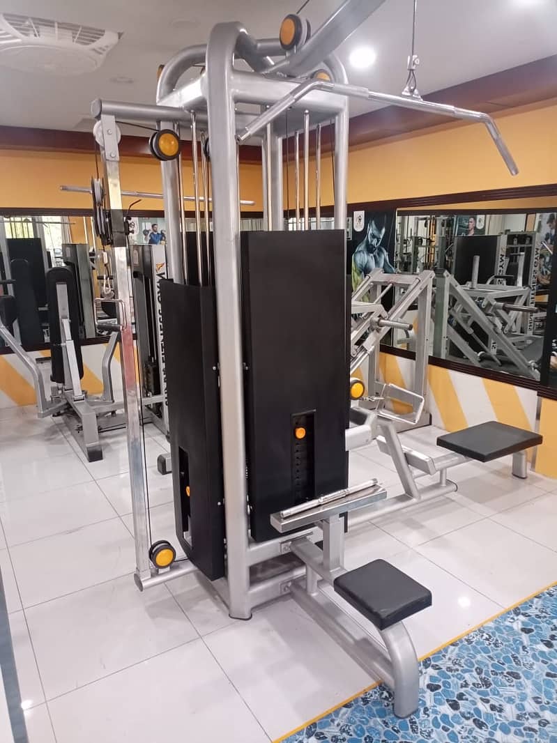 Four station|Functional trainer|Squate machine|Cable crossover|Gym 8
