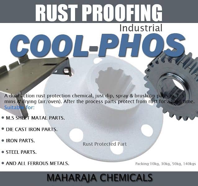 "RUST PREVENTION/PROOFING CHEMICAL, POWDER COAT COLD PHOSPHATE COATING 1
