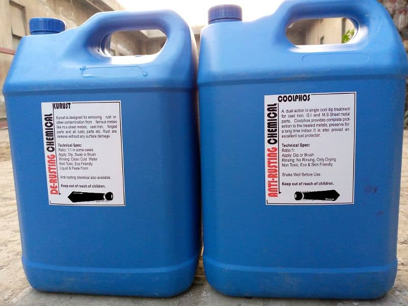 "RUST PREVENTION/PROOFING CHEMICAL, POWDER COAT COLD PHOSPHATE COATING 5