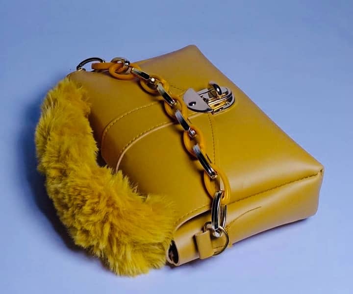women’s chunky chain purse with fur …,, free cash on delivery 2