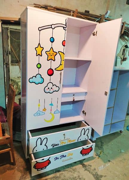 Kids cupboard Wardrobe/Almari/cupboard/wooden Almari/wood cupboard/ 5