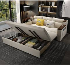 3 step folding sofa cum bed double bed 0