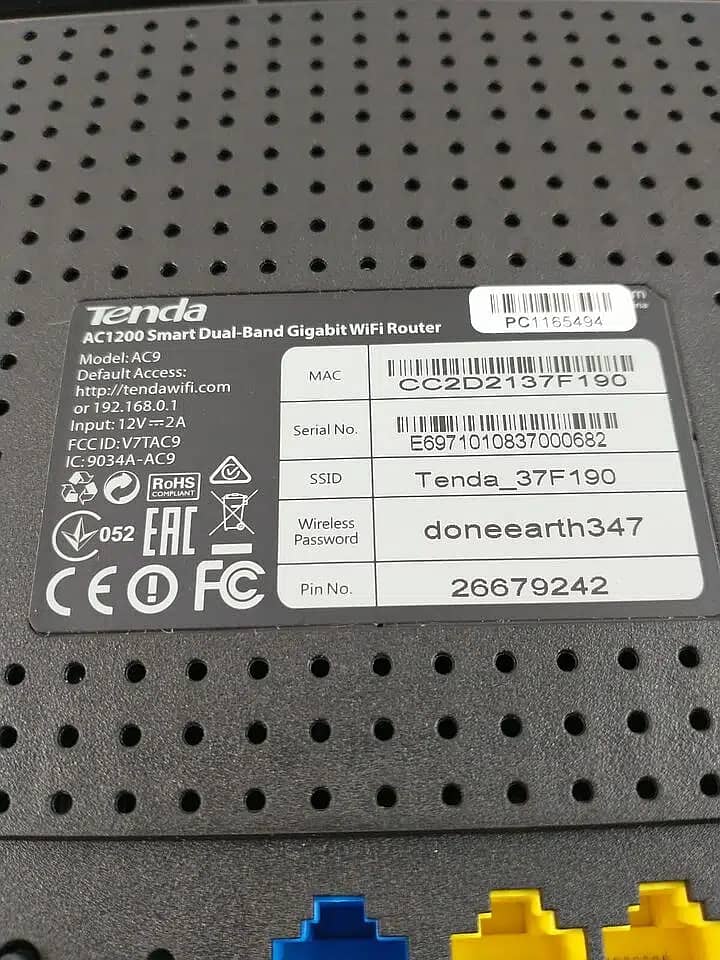 Tenda/AC9/AC1200/Smart/Dual-Band/Gigabit/WiFi/Router (Branded Used) 6