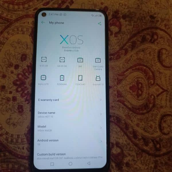 Infinix Hot 10 4/64 for sale 3
