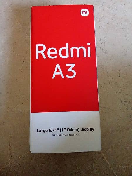 Redmi A3 with complete box charger  4 128 Gb good condition 6