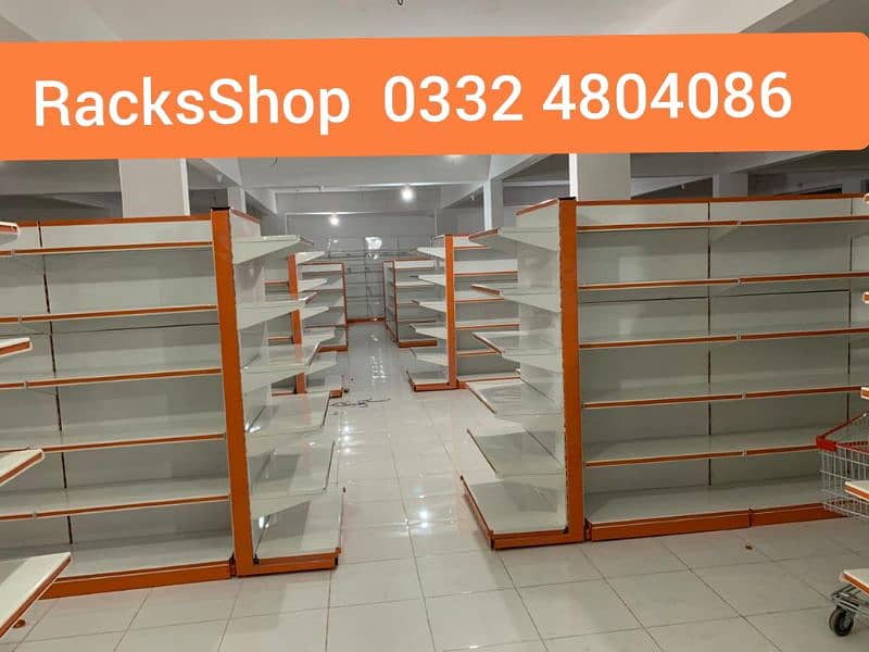 New Racks/ wall rack/ store rack/ cash counter/ shopping trolley 60ltr 13