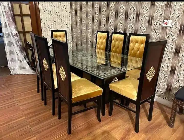 Dining Tables For sale 6 Seater\ 8 chairs dining table\wooden dining 13