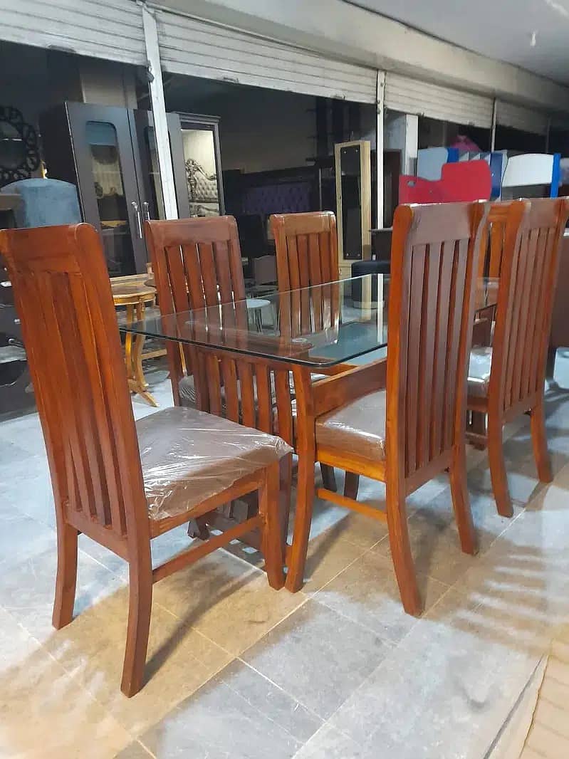 Dining Tables For sale 6 Seater\ 8 chairs dining table\wooden dining 16