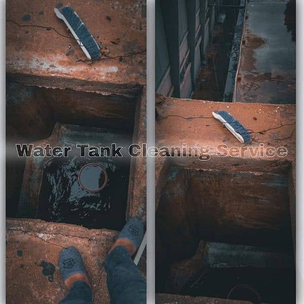 Water tank cleaning services in karachi / leakage seapage of tank 17