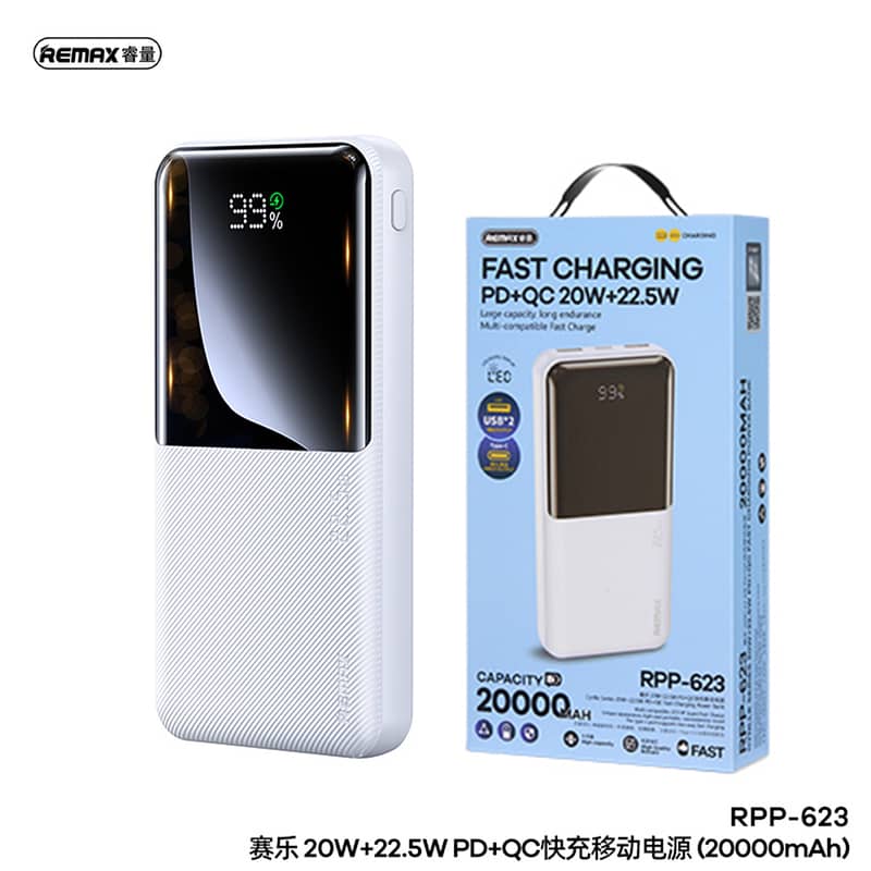 Power Bank 20w22.5w Pdqc Rpp-623 20000mah Black 13