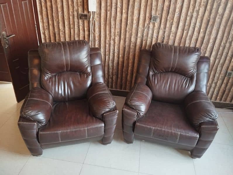 single seater sofa set of two 3
