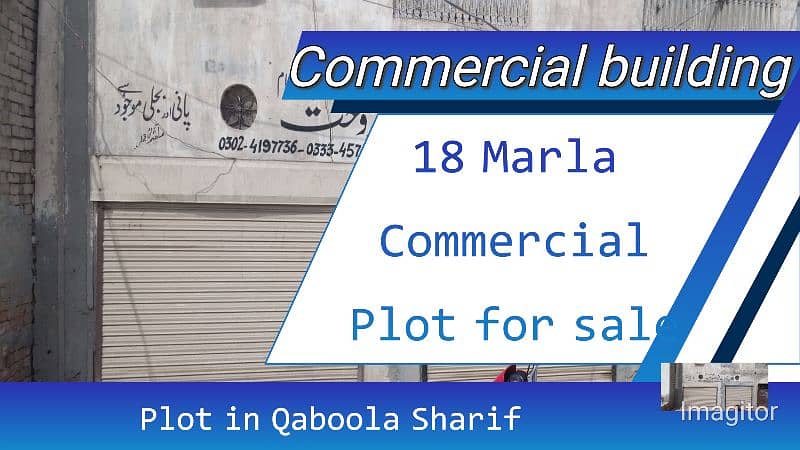 18 Marla commercial building in Qaboola 1