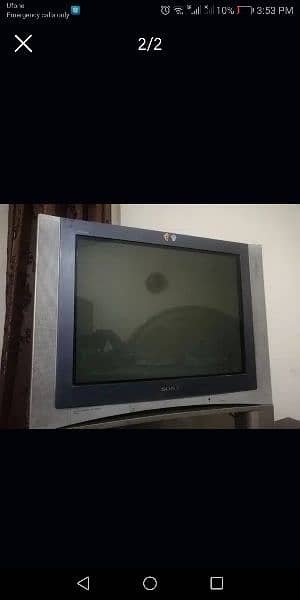 sony Television with trolley, very good condition. 0