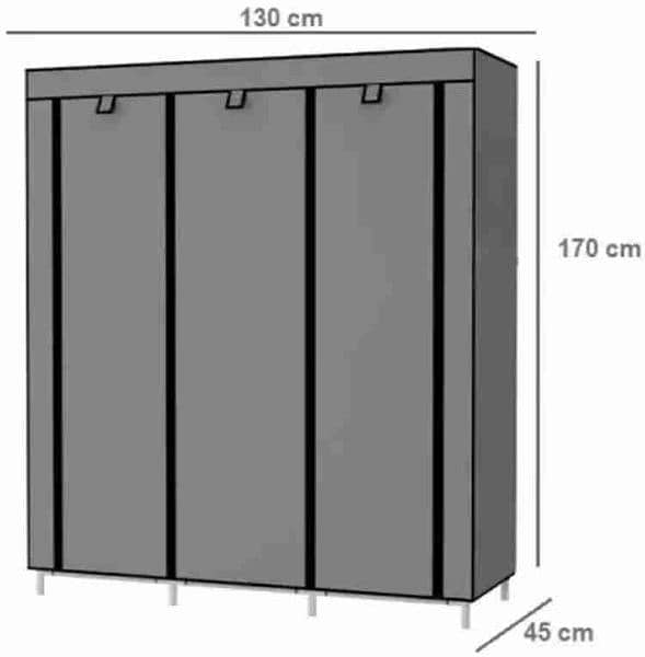 Collapsible Wardrobe for Clothes and Other Items Storage 03020062817 2