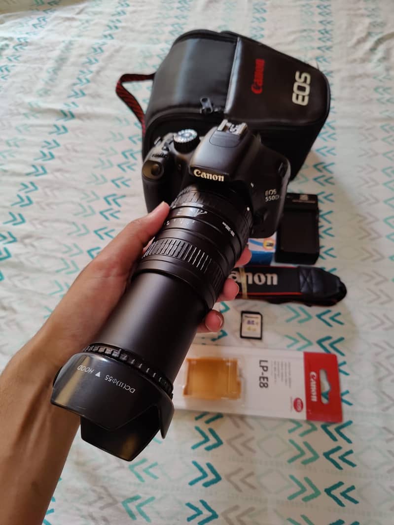 New canon 550d Dslr Camera 100/300 Lens High blur shooting HD result 0