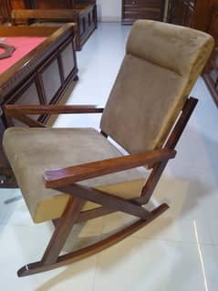 swing chair solid sheesham wood 0