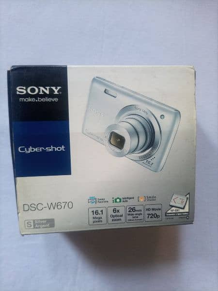 cyber-shot , SONY make. believe 16.1 Mp 720p HD Movies 26mm wide-angle 10