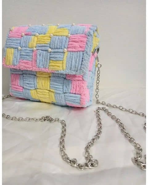 handmade mini bag funky size 8"x7" used for casual 0