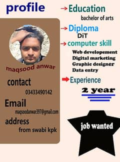 I need part time job in G7/3 from3-7pmWhatsapp 03433490142