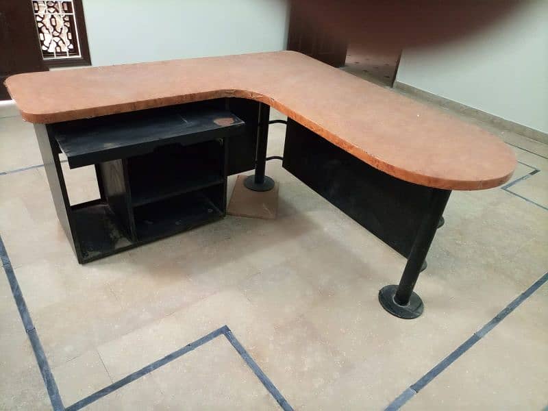 office 2. Tables for sale  (1 table L shape & 1 computer table) 0