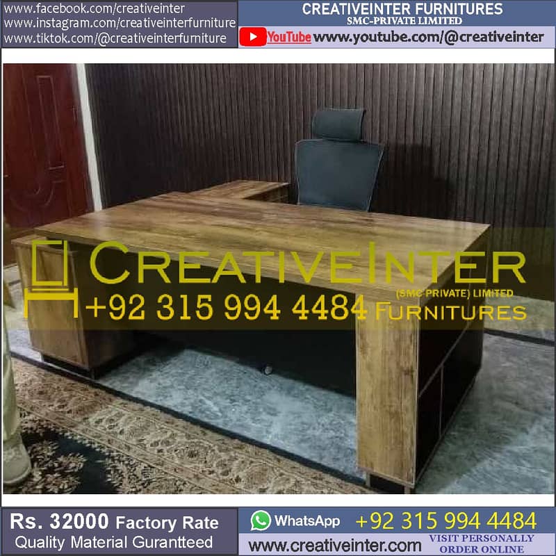Office table Executive Chair Conference Reception Manager CEO Desk 12