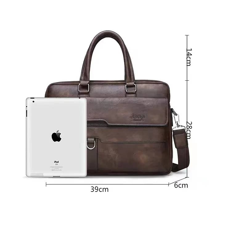 JEEP Briefcase Bags For Man 13.3 inches Laptop Work Travel Bag 4