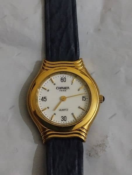 Chavier Paris Wrist Watch Gold Plated 0332-0521233 2